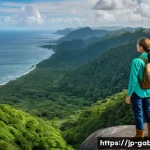 가봉 입국 비자 발급 절차 - **Prompt 1: Adventurous Traveler in Gabon's Lush Landscape**
    A vibrant, cinematic shot of a youn...